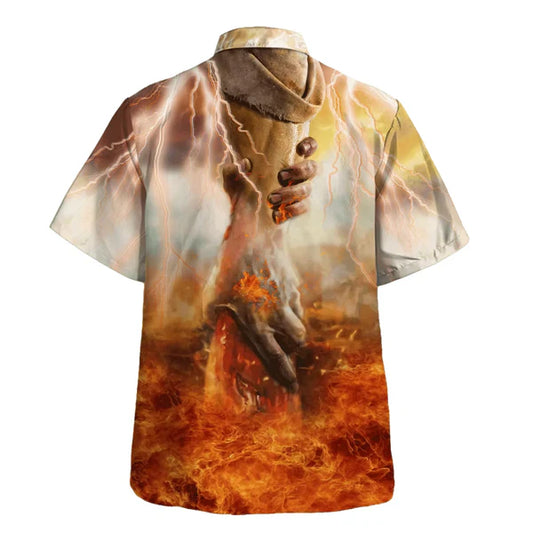 UniJames The Hand Of God Jesus Is My Savior Hawaiian Shirts For Men & Women - Christian Hawaiian Shirt - Hawaiian Summer Shirts