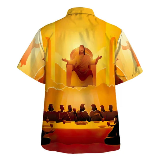 UniJames The Last Supper Hawaiian Shirt - Christian Hawaiian Shirt - Religious Hawaiian Shirts