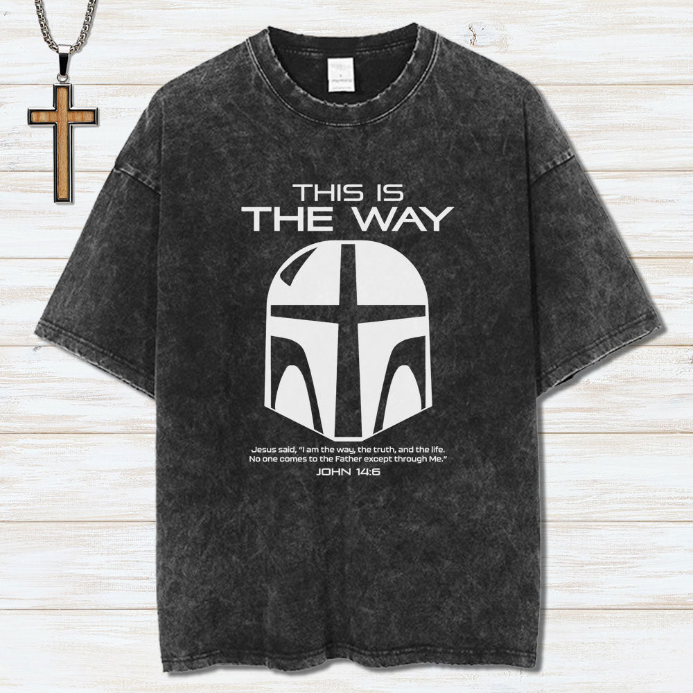 This Is The Way Vintage Washed Christian T-Shirt Sale - GuidingCross