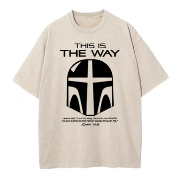 This Is the Way John 14:6 Christian Washed T-Shirt Sale - GuidingCross
