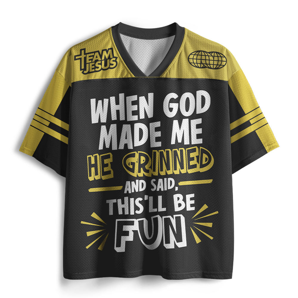 UniJames This'll Be Fun Christian Mesh Jersey