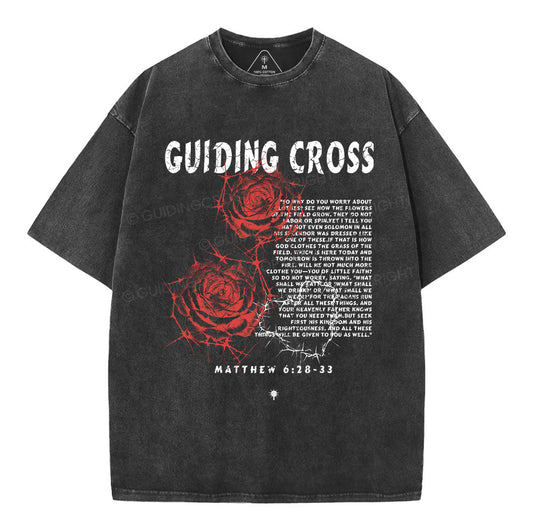 Thorn Rose Christian Washed TShirt