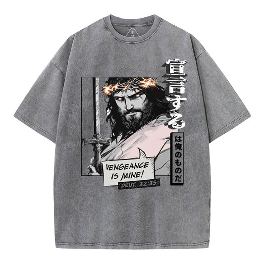 Vengeance is Mine Christian Washed TShirt