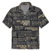 UniJames Vintage Bible Verse Black Christian Hawaiian Shirt