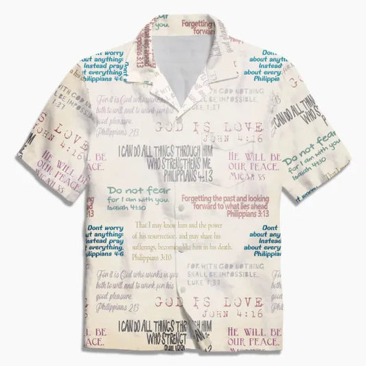 UniJames Vintage Bible Verse Christian Hawaiian Shirt