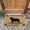 Uni Beefmaster Hoove Custom Farm Name Custom Year Coir Doormat