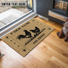 Uni Chicken Hoove Custom Farm Name Custom Year Coir Doormat