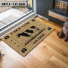 Uni Holstein Hoove Custom Farm Name Custom Year Coir Doormat