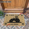 Uni Tractor Hoove Custom Farm Name Custom Year Coir Doormat
