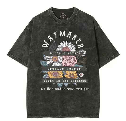 Waymaker Christian Washed TShirt