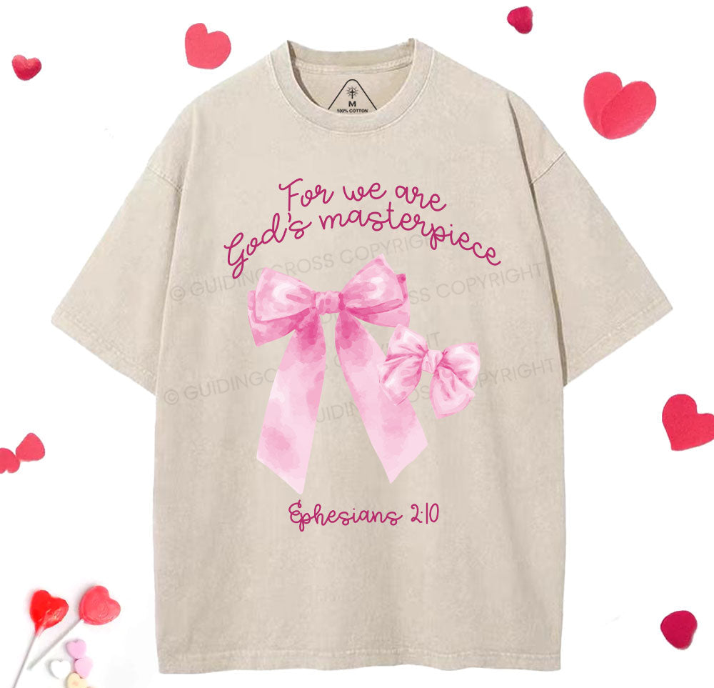 We Are God's Masterpiece Christian Washed TShirt