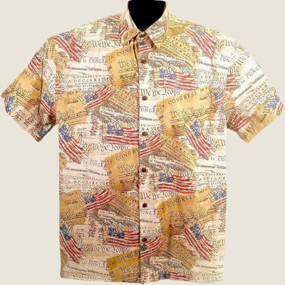 UniJames Constitution Patriotic Button Down