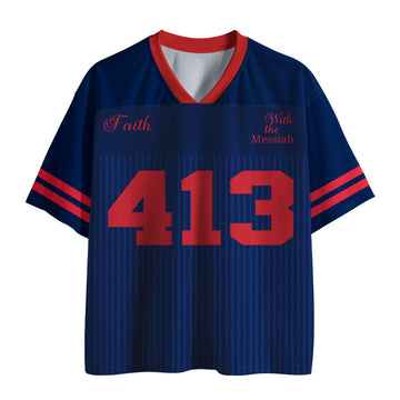 UniJames With The Missiah Christian Navy Mesh Jersey