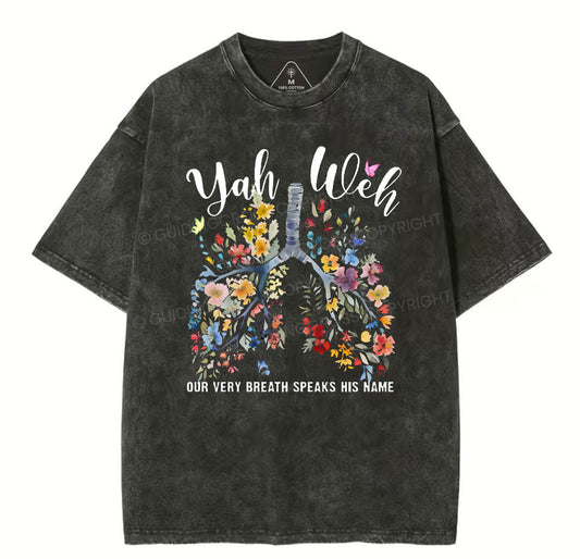 YAHWEH Christian Washed TShirt
