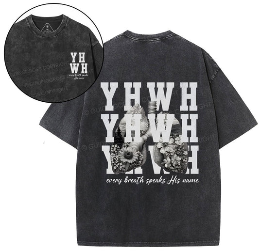 YHWH Christian Washed TShirt