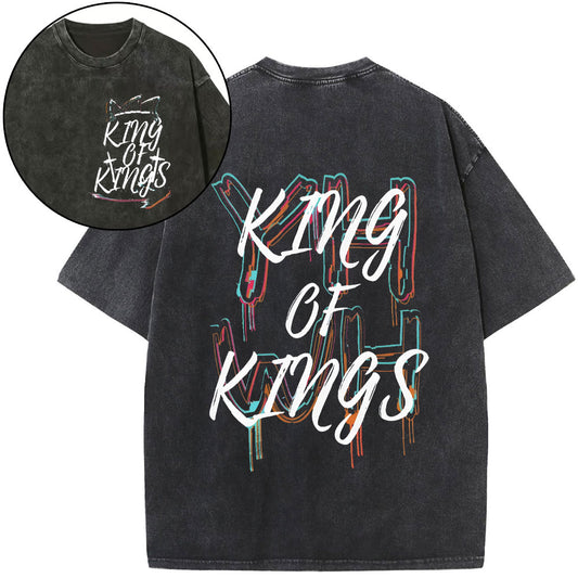 YHWH King Of Kings Christian Washed T-Shirt Sale - GuidingCross