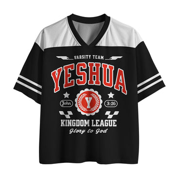 UniJames Yeshua Christian Black Mesh Jersey