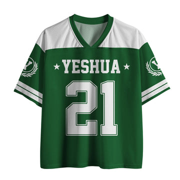 UniJames Yeshua Green Christian Mesh Jersey
