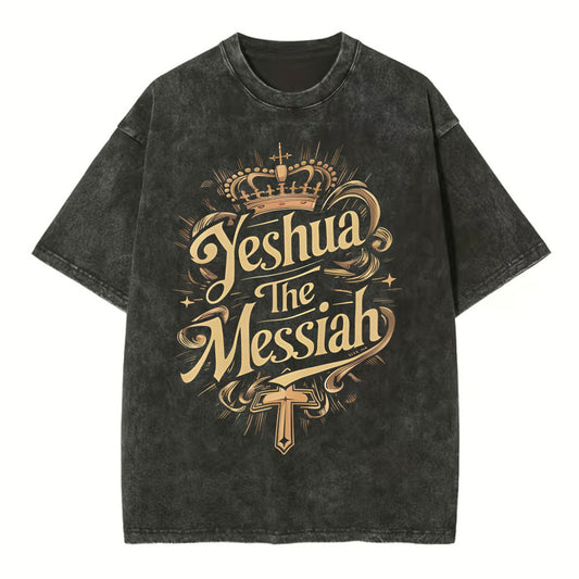 Yeshua The Messiah Christian Washed TShirt