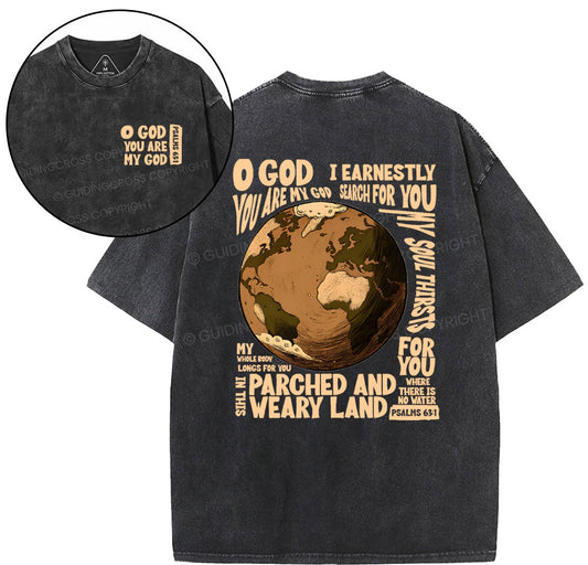You Are My God Christian Washed TShirt