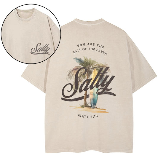You Are The Salt Of The Earth Christian Washed T-Shirt Sale - GuidingCross