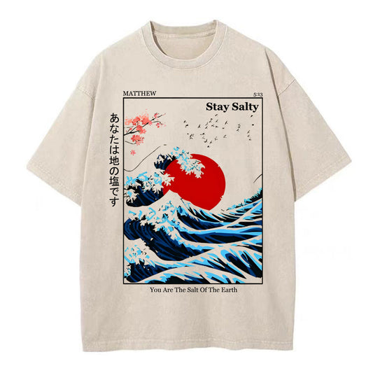 You Are The Salt Of The Earth Washed T-Shirt Sale - GuidingCross