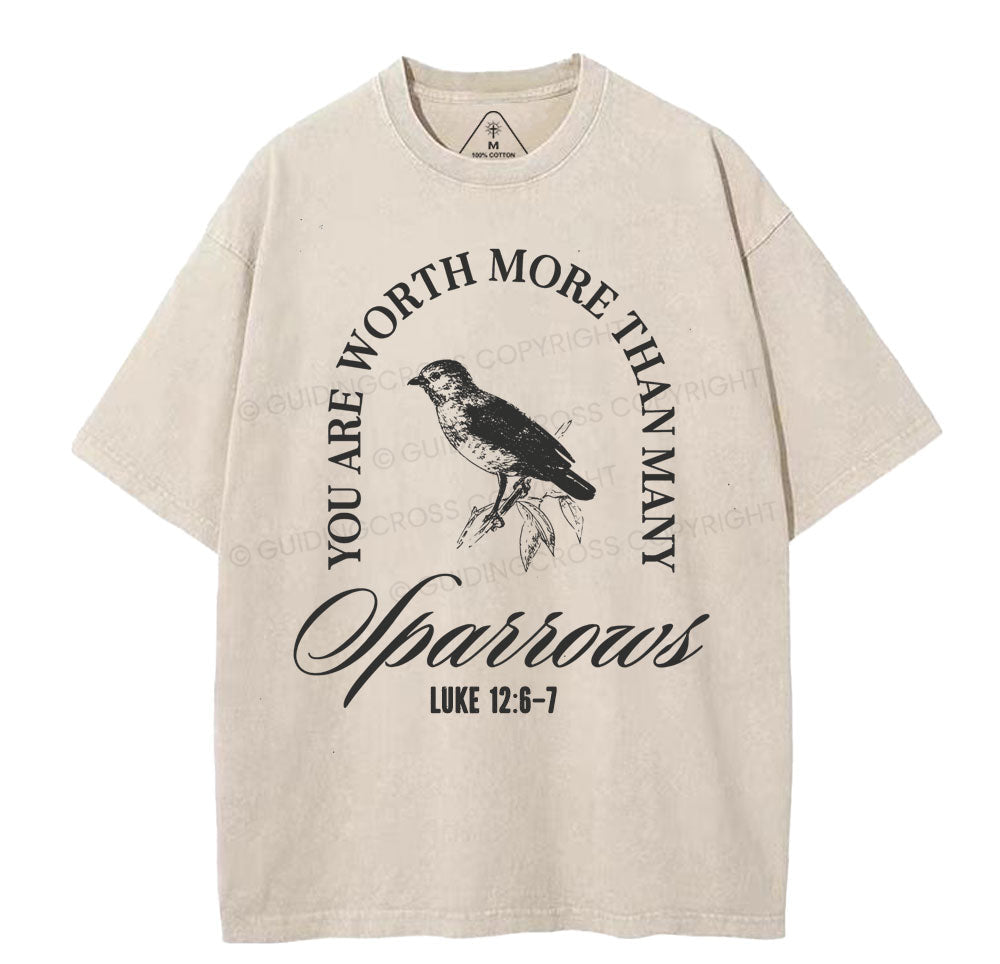 You Are Worth More Than Many Christian Washed T-Shirt Sale - GuidingCross