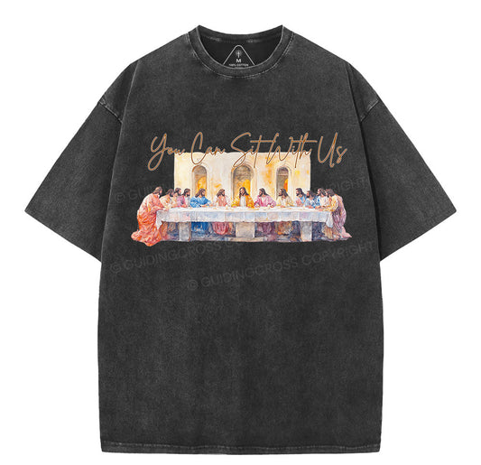 You Can Sit With Us Christian Washed TShirt