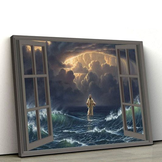Uni Jesus Walks On Water Canvas