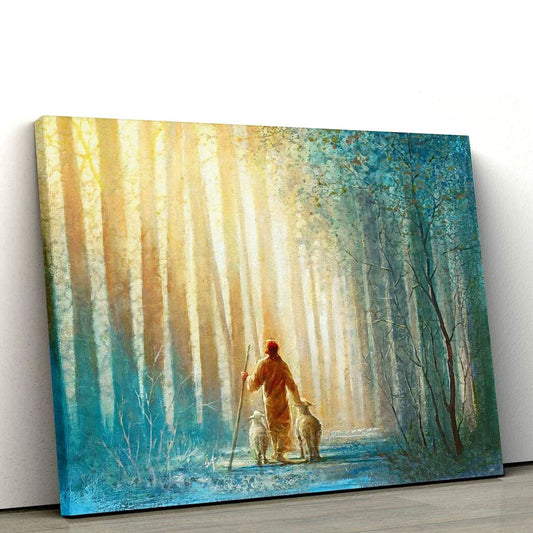 Uni Jesus Christ He Leadeth Me Canvas