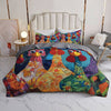 Uni All Season Quilt 3-Piece Set Stunning Chickens Model