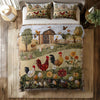 Uni All Season Quilt 3-Piece Set Peace Love Chickens
