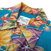 UniJames Retro Anthurium Panel - Lagoon Short Sleeve Hawaiian Shirt