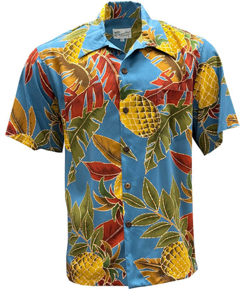 UniJames Retro Pineapple - Morning Short Sleeve Hawaiian Shirt