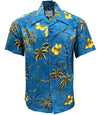 UniJames Retro Oasis - Cool Water Short Sleeve Hawaiian Shirt