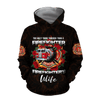 UniJames Firefighter'S Wife All Over Print 3D Hoodie