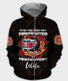 UniJames Firefighter'S Wife All Over Print 3D Hoodie