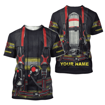 UniJames Customize Name Firefighter Hoodie For Men And Women