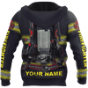 UniJames Customize Name Firefighter Hoodie For Men And Women
