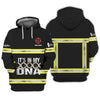 UniJames Firefighter 3D Zipper Hoodie Firefighter Custom Zipper Hoodie Gift For Firefighters