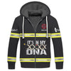 UniJames Firefighter 3D Zipper Hoodie Firefighter Custom Zipper Hoodie Gift For Firefighters
