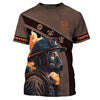 UniJames Fire Man 3D Custom Name Shirt Personalized Gift For Firefighters