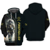 UniJames Firefighter 3D Zipper Hoodie Fireman Custom Zipper Hoodie