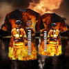 UniJames Unisex Shirt - Custom Name T-Shirt - Personalized Firefighter Shirt - Gift For Fireman