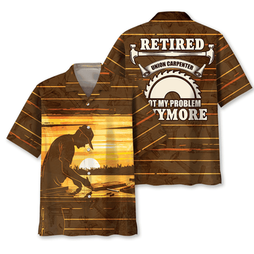 UniJames Retired Carpenter Hawaiian Shirt