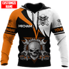 UniJames Mechanic Skull Custom Name Auto Mechanic Unisex Shirts