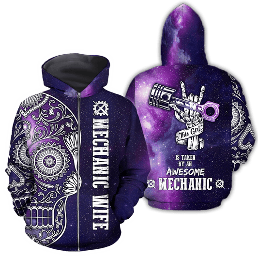 UniJames All Over Printed Mechanic Wife DA-MEI