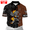 UniJames Customized All Over Printed Auto Mechanic Skull All Over Printed Shirt