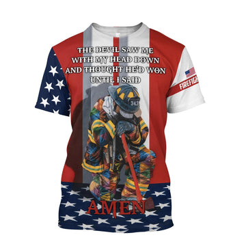 UniJames Firefighter 3D All Over Printed For Men And Women Hoodie