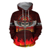UniJames Cool Skull Firefighter Hoodie For Men And Women